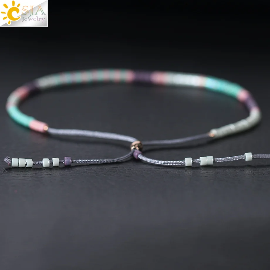 Csja 2019 Новинка Boho Bijoux Femme Miyuki ювелирные изделия многоцветные бусины Delica браслеты