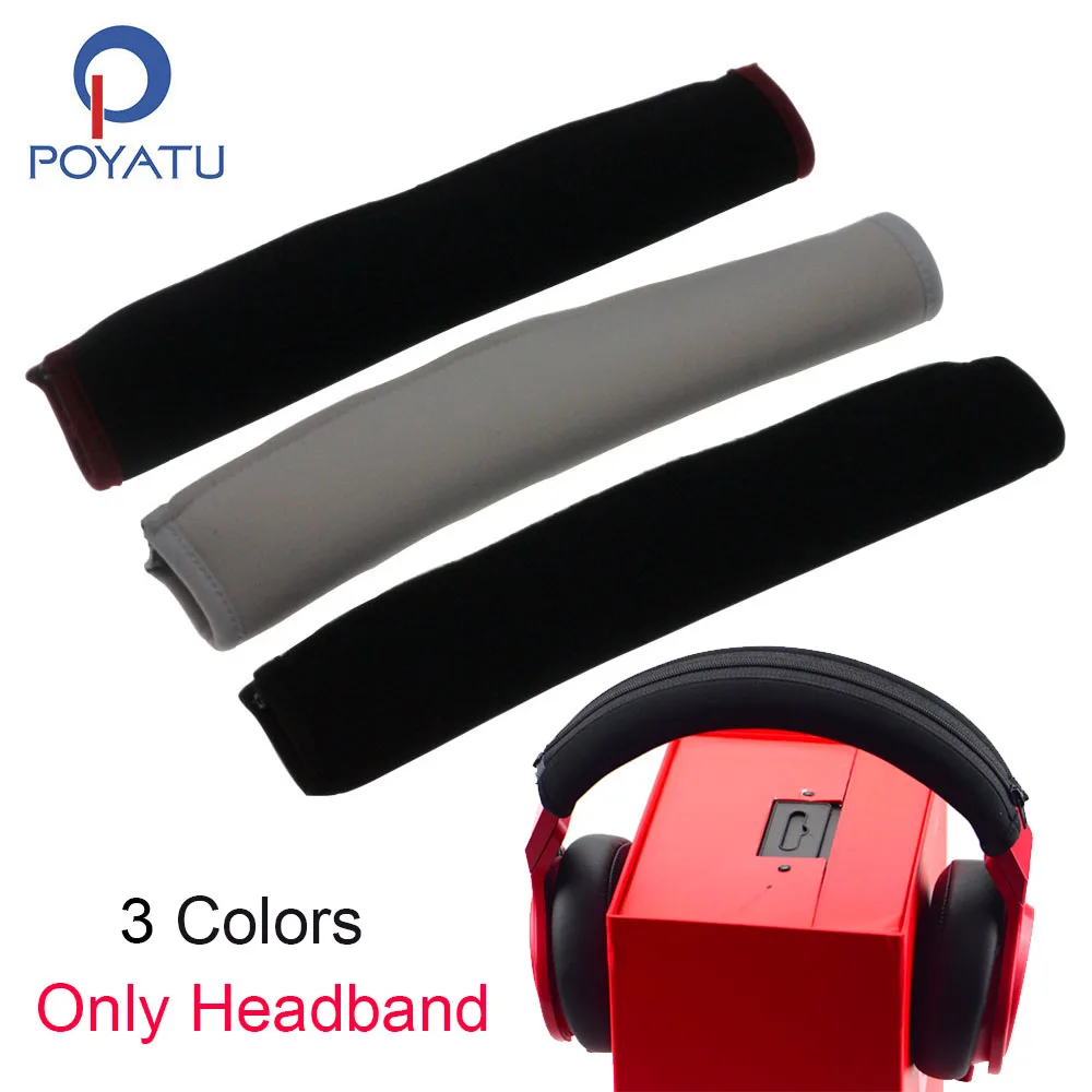 POYATU Headphone Headband For Beats By Dr. Dre Pro Detox Headphone Headband Cushion Replace Cover Pad Headphone Head Band Zipper