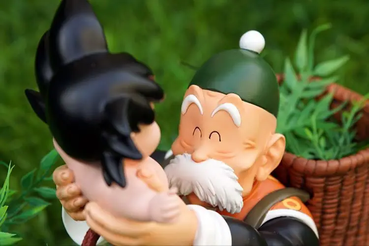 Модельные вентиляторы inlock Dragon Ball тот же абзац UCS 34 см Гоку и дедушка gk каучуковая фигурка для коллекции