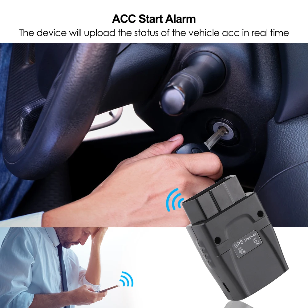 GPS локатор OBD автомобильный трекер Бесплатная установка 2G разъем вибрационная