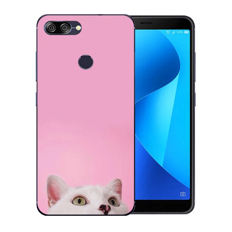 Чехол для телефона Asus ZenFone Max Plus M1 ZB570TL Тонкий чехол Luck Cat Pattern 5 7 дюймов Для Zenfone (M1)