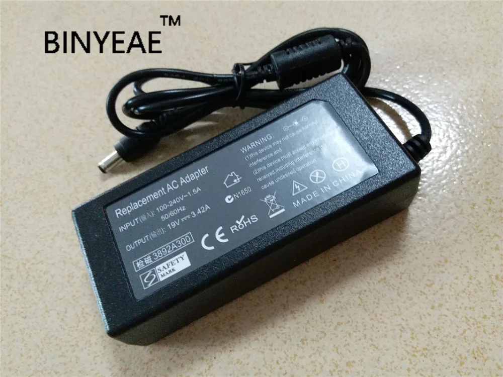 

19V 3.42A 65W 5.5*2.5mm AC Adapter Battery Charger For Asus ADP-65HB ADP-65JH BB EXA0703YH PA-1650-66 SADP-65NB AB