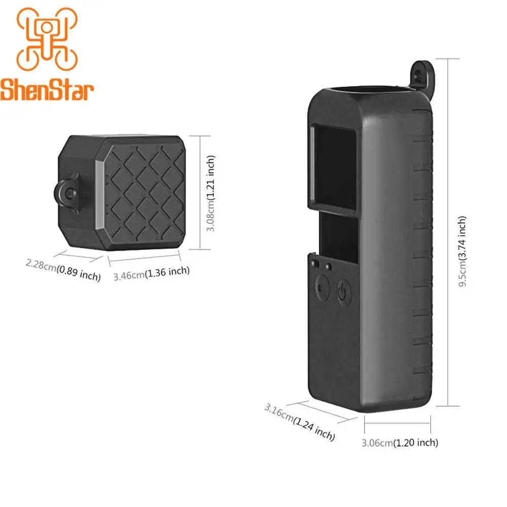 Силиконовый защитный чехол с крышкой для объектива DJI OSMO карманные аксессуары