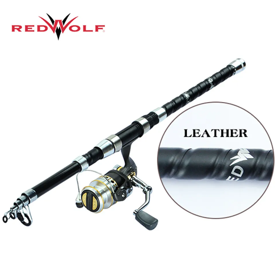 RedWolf Марка 2.1 м Телескопическая Удочка Углеродного Волокна Привет tech Спиннинг