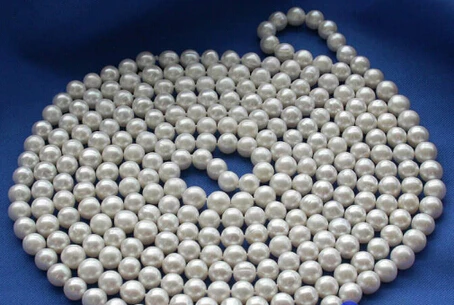 LL&lt&lt&lt 1710 LONG 100&quot 8-9MM white ROUND FRESHWATER PEARL NECKLACE | Украшения и аксессуары