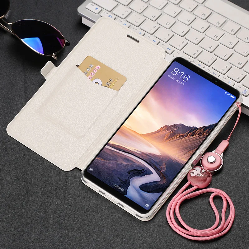 Ipngve чехол из искусственной кожи с принтом и откидной крышкой для Xiaomi Mi Max 3