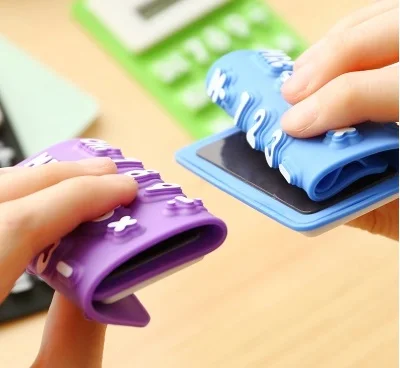 1 шт. портативный мини калькулятор на солнечной батарее|card calculator|portable calculatorspocket