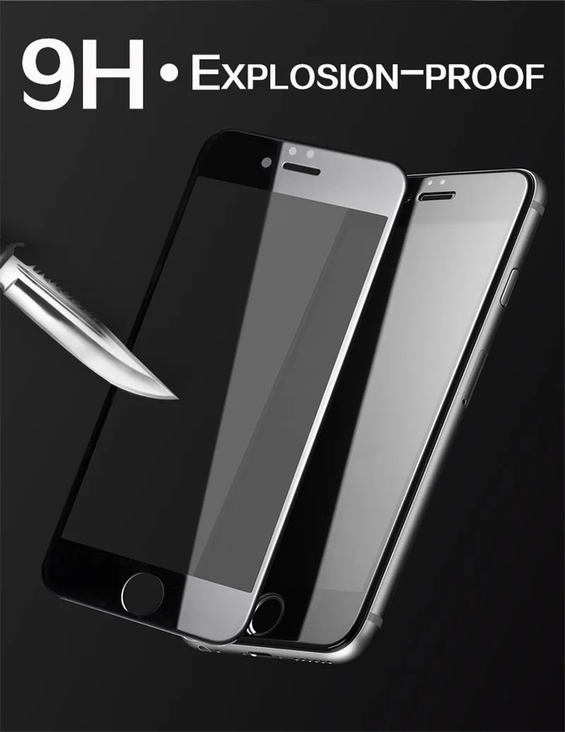 6D полное покрытие из закаленного стекла для iPhone XS Max XR Защитное стекло для экрана для iPhone X 6 6s 7 8 Plus Защитная стеклянная пленка