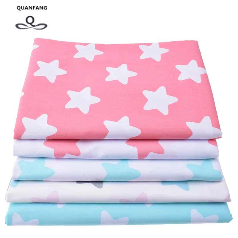 Хлопковая ткань 100% саржа с принтом для шитья кукол детское постельное белье