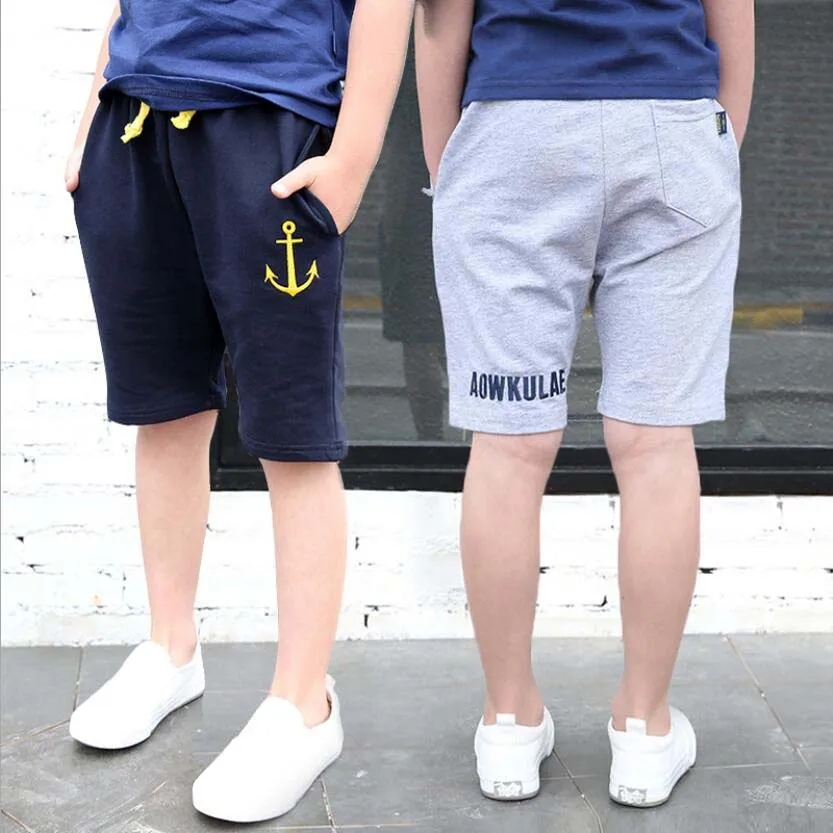 Boys pants kids summer cotton pants children beach short child sports pants for 4-13Y teenage active trousers children trousers