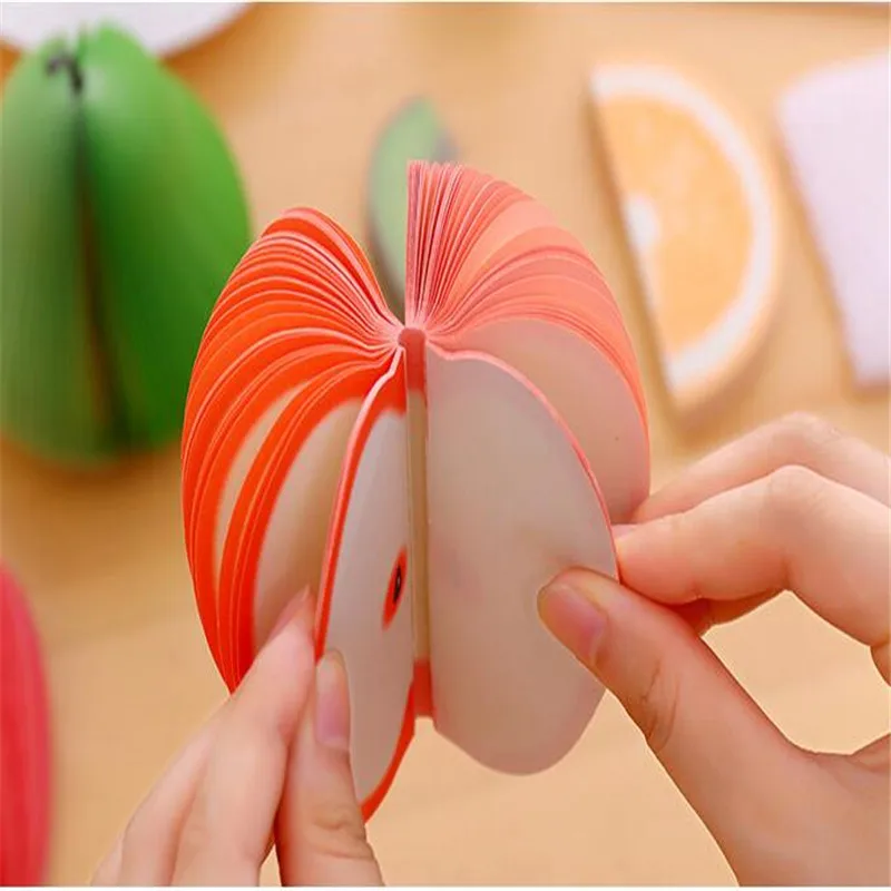1 шт. 3D блокнот для записей в форме фрукта большой самоклеящийся DIY школьных
