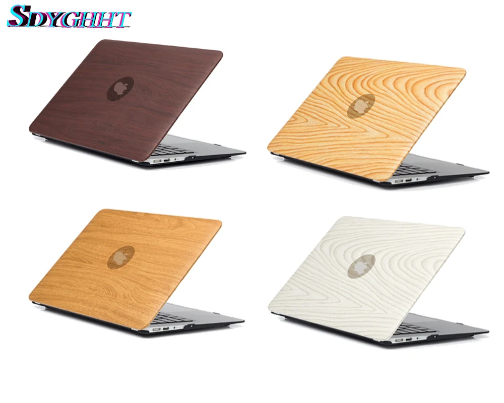 Новый чехол для ноутбука с натуральным деревом Apple MacBook Air Pro Retina 11 12 13 15 mac book 3 4