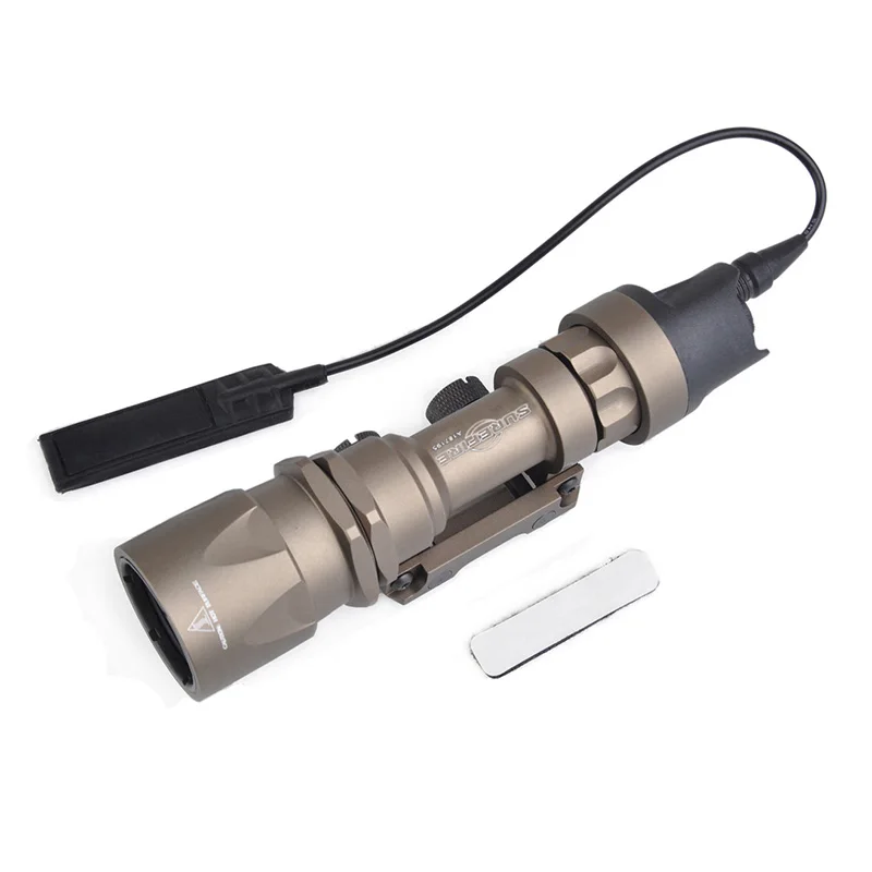 Коричневый Airsoft Surefir тактическая охотничья M951 свет светодиодный версия супер яркий с пультом дистанционного управления Давление Переключатель фонарик для оружия - Цвет: Коричневый