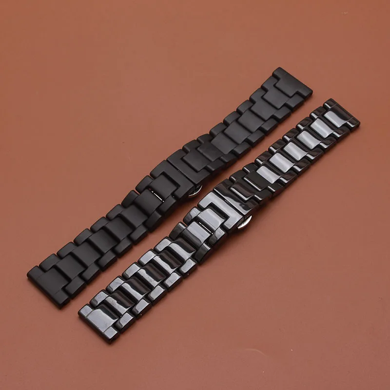 

Ceramic Watch Strap 20mm for galaxy watch 44mm watchbands Fit samsung gear s2 S3 Frontier Classic 16mm 18mm 20mm 22mm matte mens