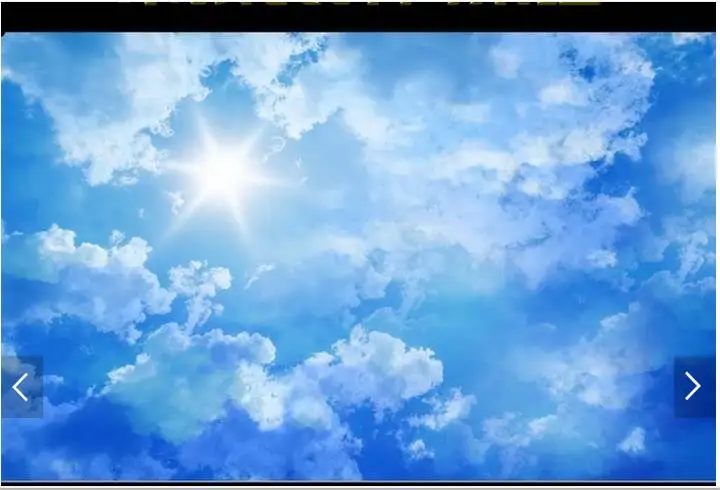 3D обои на заказ фотообои с изображением красивого неба и голубого настенные