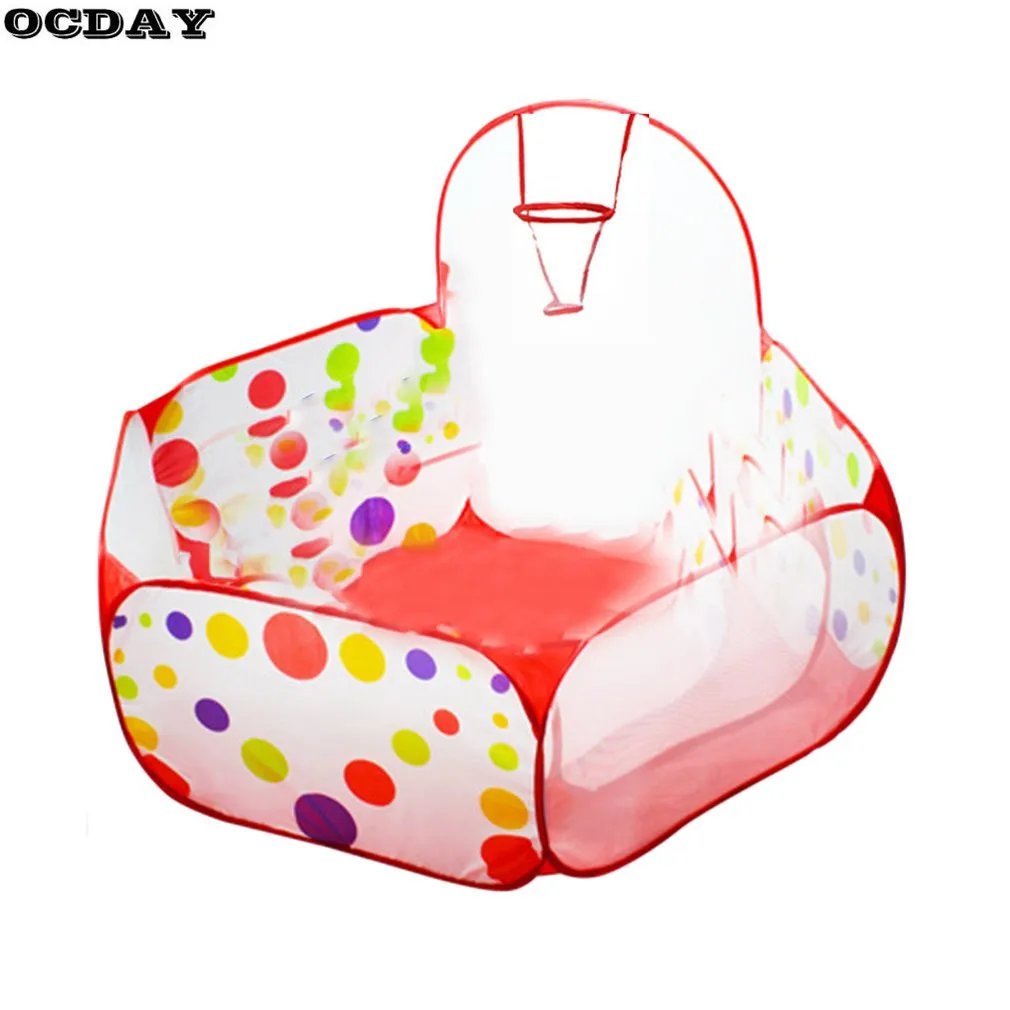 Складной игрушечный тент OCDAY детский игровой домик палатка в горошек