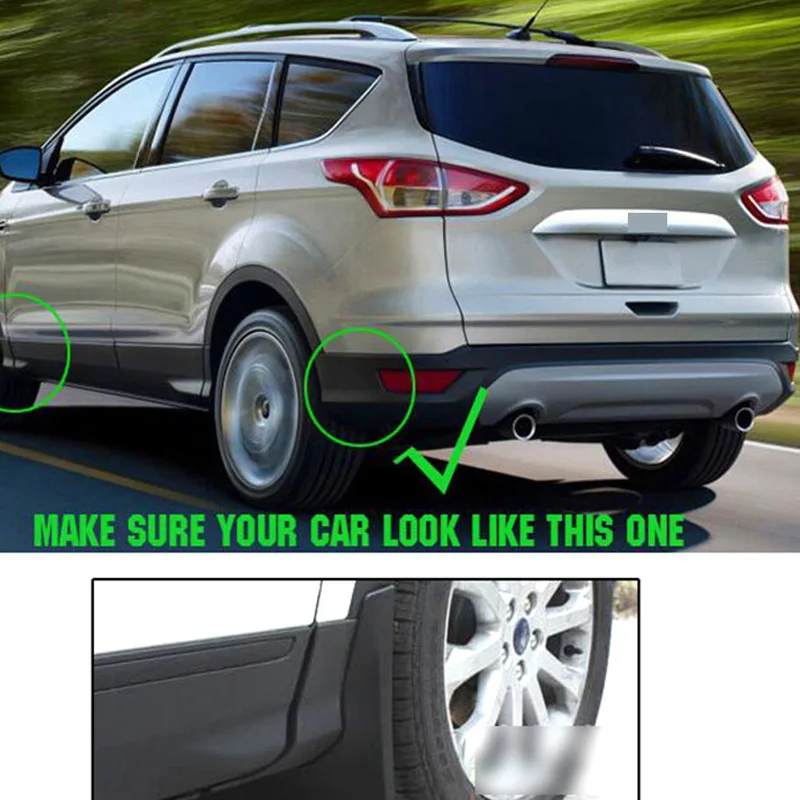 Для Ford Escape Kuga 2013 2014 2015 2016 2017 2018 2019 передние и задние брызговики Брызговики для