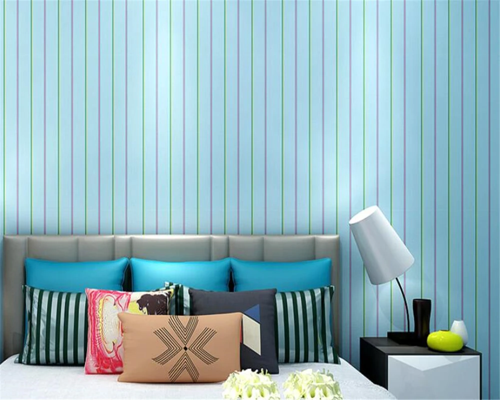 

beibehang Wallpaper for kids room 3D cartoon car waistline with striped non-woven wallpaper papel de parede 3d vinyl wall