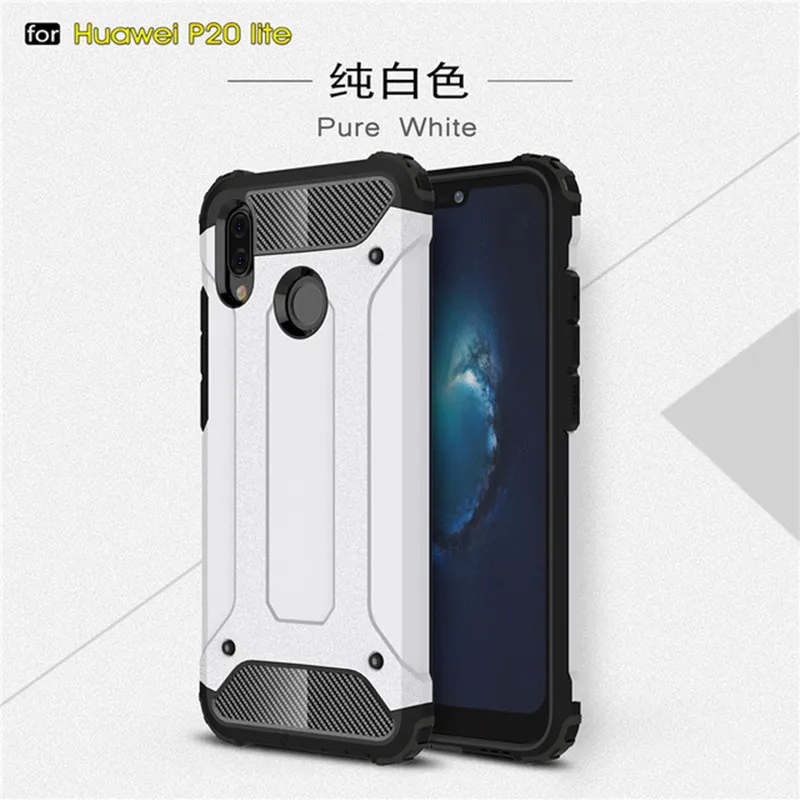 For Huawei p20 pro mate 20 lite case cover Hybrid shockproof funda for p smart honor 9 10 8x 7a 8c Case phone | Мобильные телефоны