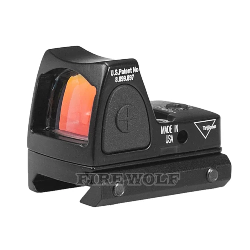 Trijicon мини RMR красный точечный прицел коллиматор Глок/ружье рефлекторный прицел 20 мм Вивер рейка для страйкбола/Охотничья винтовка - Цвет: Черный