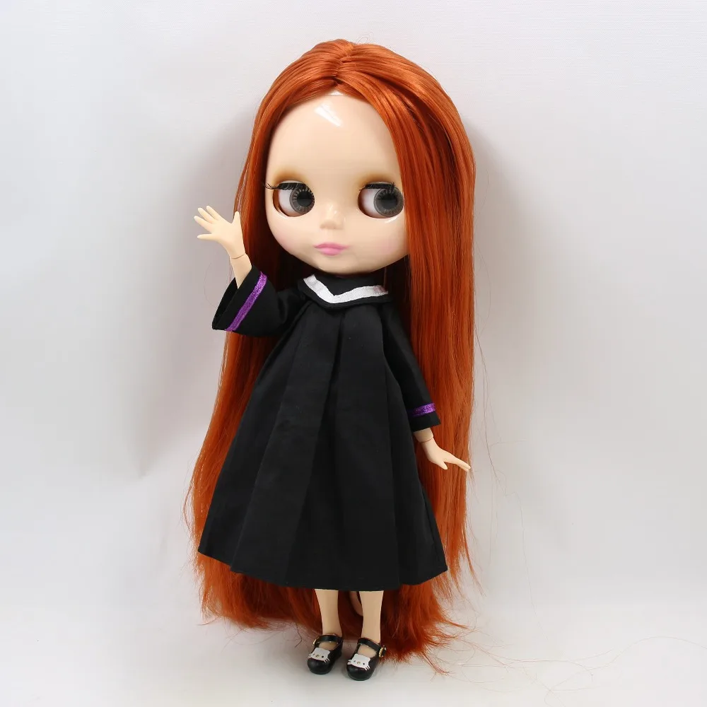 Ледяная кукла DBS blyth 1/6 bjd игрушка шарнирное тело натуральная кожа прямые красные