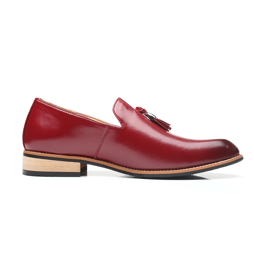 Men Dress Shoes Gentlemen British style Paty Leather Wedding Shoes Men Flats Leather Oxfords Formal Shoes