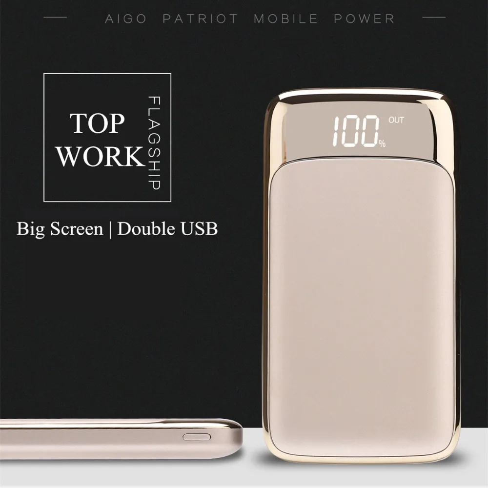 Top quality Power Bank 20000mAh External Battery Portable Mobile Phone Charger Universal 2 USB Powerbank for iphone/USB devic | Мобильные
