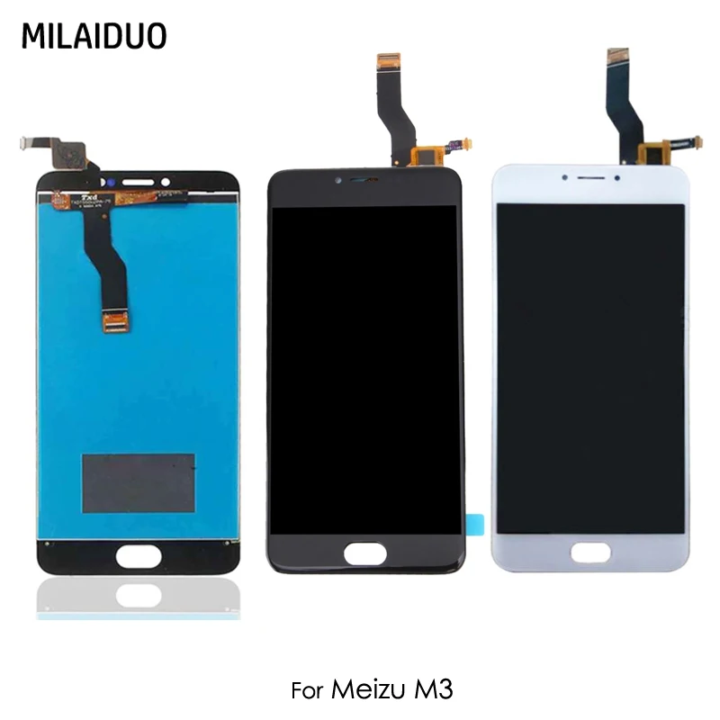 ЖК-дисплей для Meizu M3 кодирующий преобразователь сенсорного экрана в сборе Замена