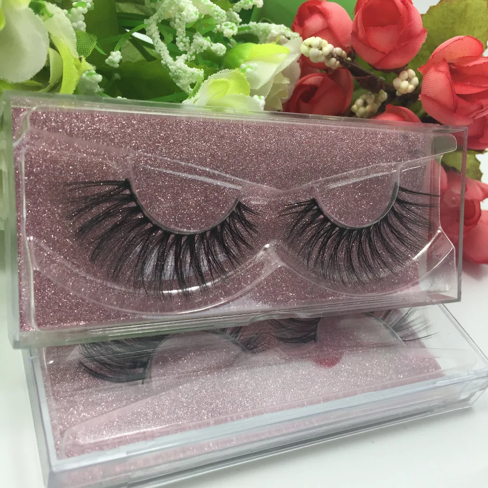 

Private label 20 pairs 3D strip lash russian volume false fake eyelash Korea synthetic fiber lashes