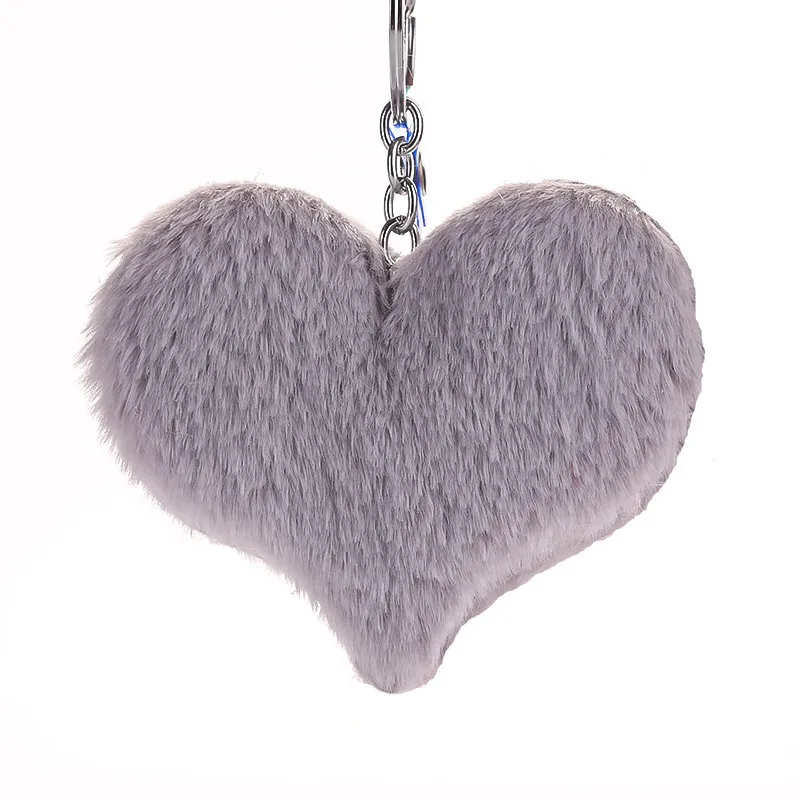 Брелок для ключей с милым сердцем женщин и мужчин автомобильный держатель