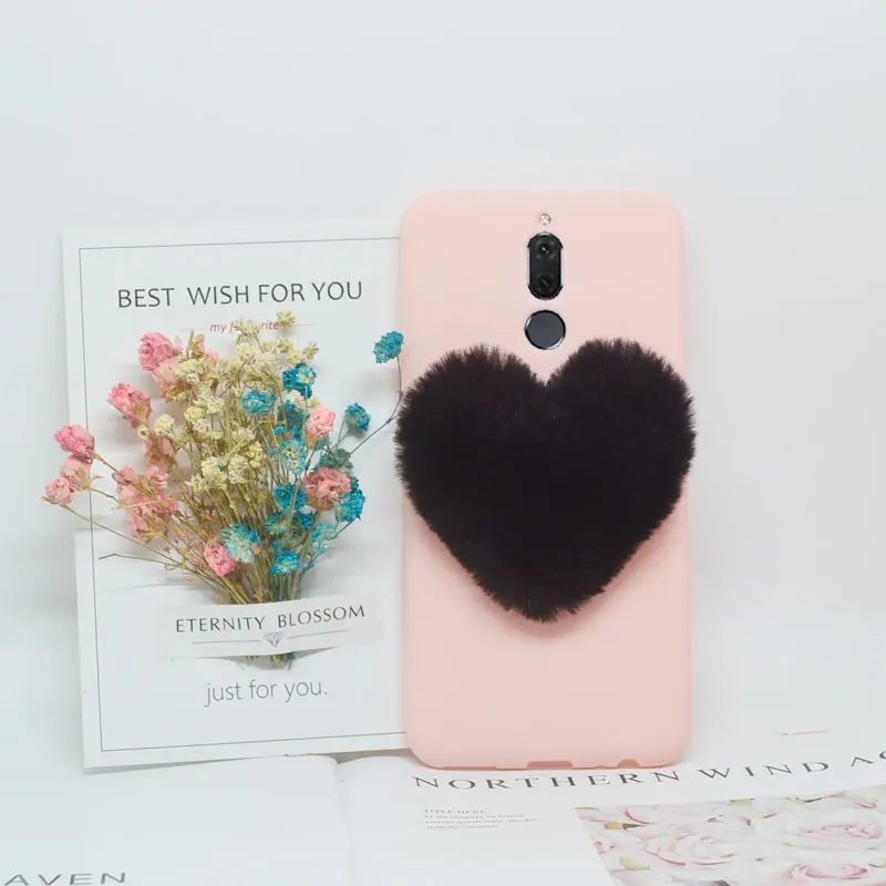 3D Love Plush Cute Soft Nap Funda for Huawei Mate 10 lite/Nova 2i/Honor 9i/Mate 9/Mate10 Pro/Y5 Y9 Y6 2018/Y7/P Smart/Cover Case |