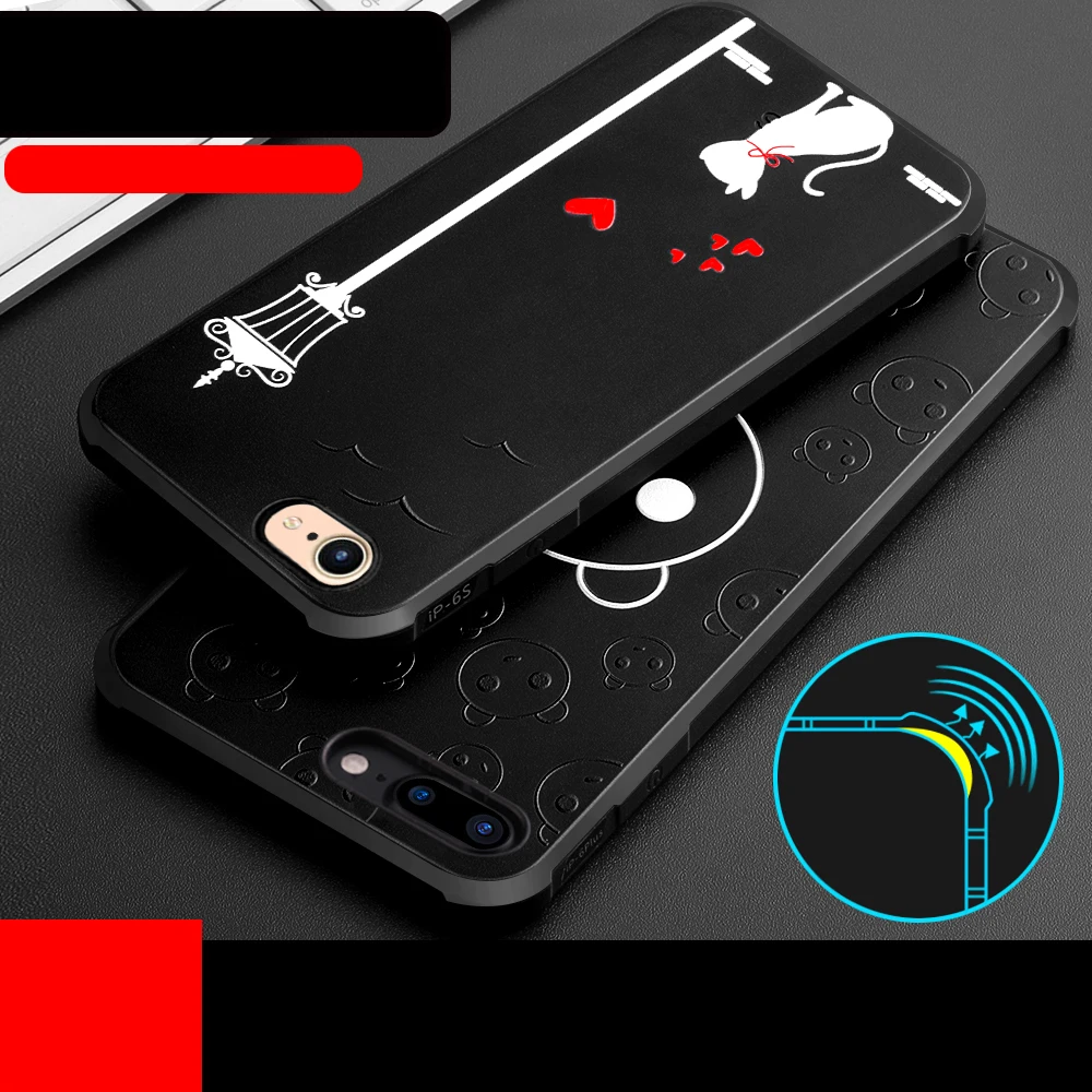 5S роскошные чехлы цветной рисунок мягкий силиконовый чехол для телефона iPhone 6