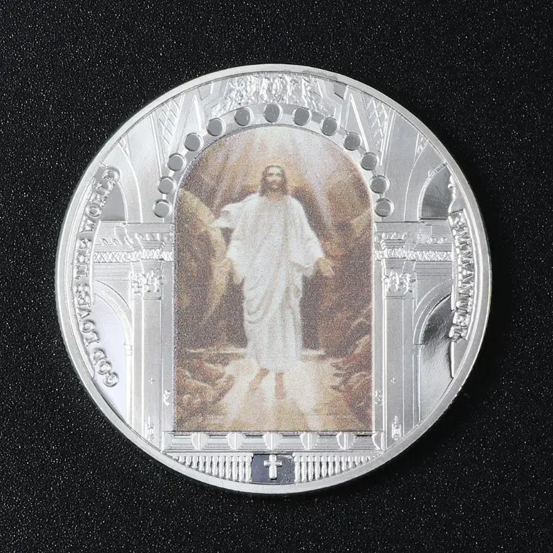 Иисус Христос религия Памятная коллекция монет подарок сувенир искусство Металл