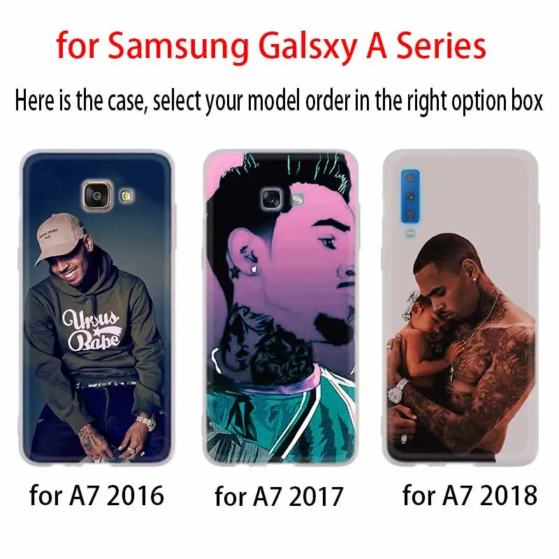 Chris Brown легкий Чехол для Samsung Галактики A12/A20/A51/A70/A20s/A21s/A32/A50/A50s/A42/A52/A72 5G A8 A7 A6 2018