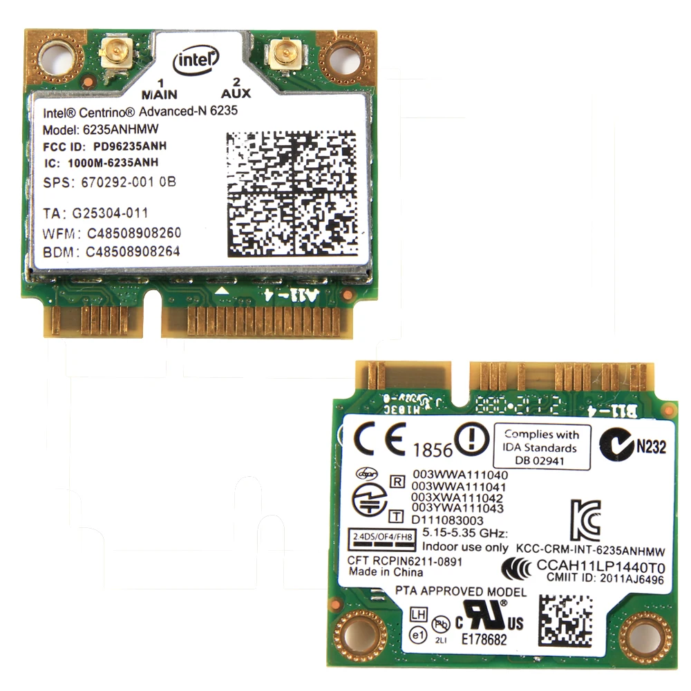 Двухдиапазонный 300 Мбит/с беспроводной Bluetooth 4,0 для Intel mediino Advanced-N 6235 6235ANHMW Половина мини PCI-E Wifi карта 802.11agn