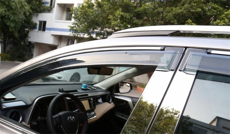 Для TOYOTA RAV 4 2015-2016 Пластиковый оконный козырек вентиляционные оттенки Защита от