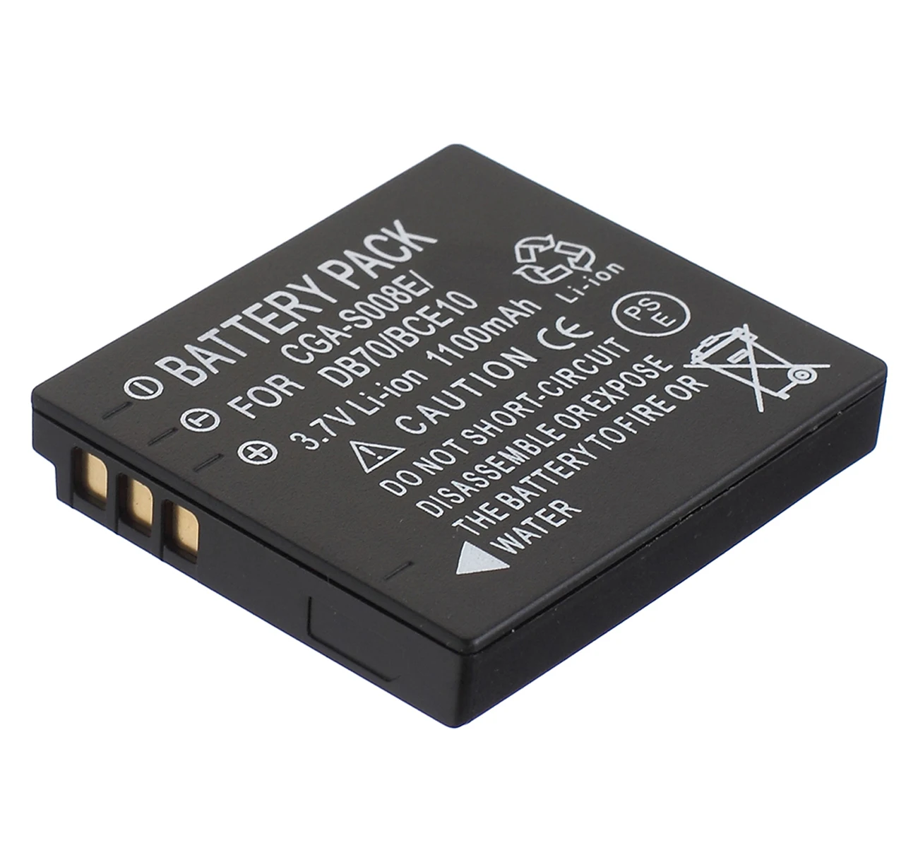 Аккумуляторная батарея для Panasonic CGA-S008, CGA-S008A/1B, CGA-S008E, DMW-BCE10, BCE10E, VW-VBJ10, VBJ10E-K