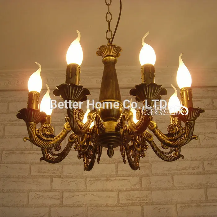 Modern Chandelier Light Antique Iron Brass Color Lighting decoration Lamp for Ceiling Chandeliers | Лампы и освещение