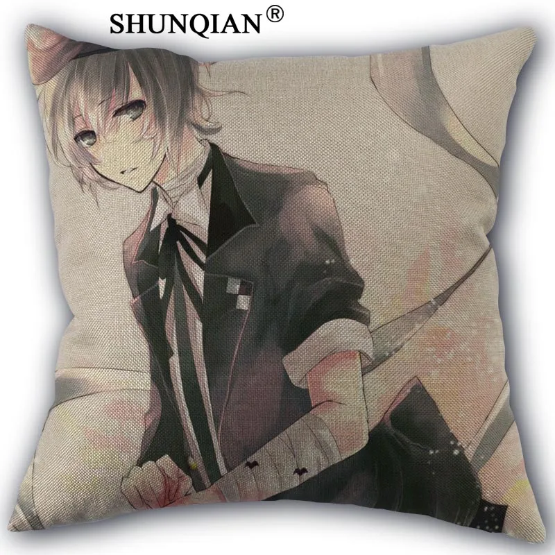 Diabolik lovers хлопковая льняная Наволочка на заказ домашние текстильные украшения с одной стороны наволочки размером 45*45 см