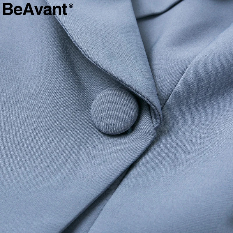 BeAvant Sexy one shoulder womens blazer Asymmetrical buttons work autumn female blazers Elegant office ladies blazers coat