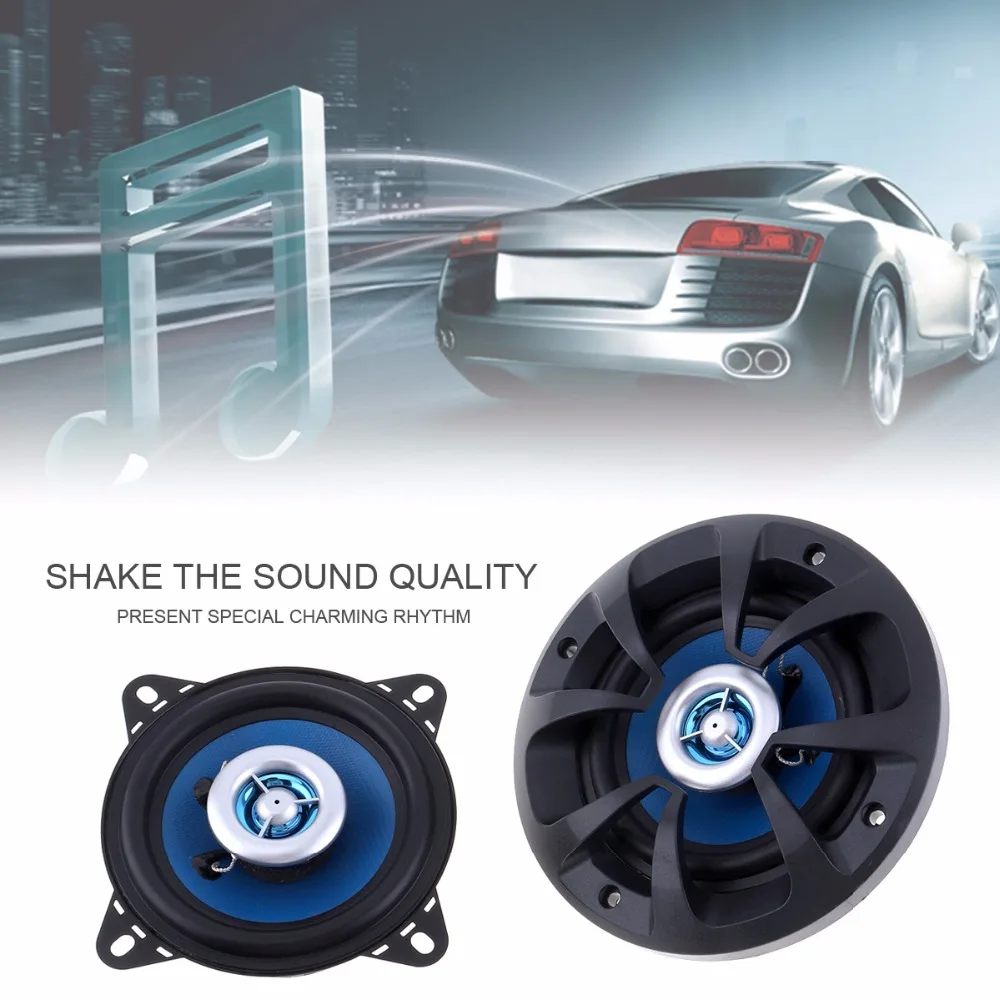 Динамик автомобильный коаксиальный 4 дюймовый 80 Вт 88 дБ 2 шт.|car coaxial speaker|car audio