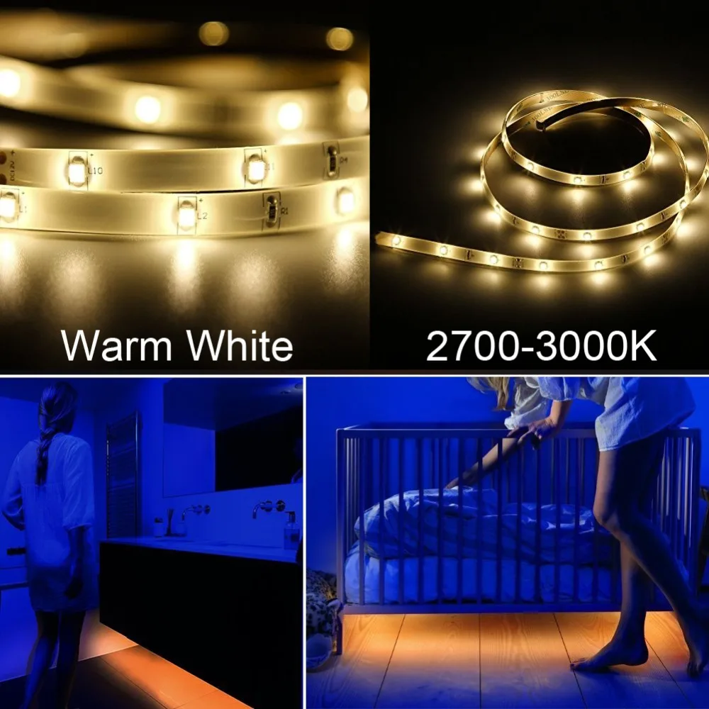 Гибкая светодиодная лента с активированным датчиком движения комплект ночного