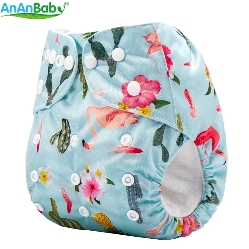 Новое поступление! Ananbaby новая машина Принты Ткань подгузники многоразовые