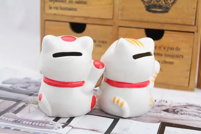 1 шт. супер милый счастливый кот улыбающееся лицо удача милое счастье Копилка