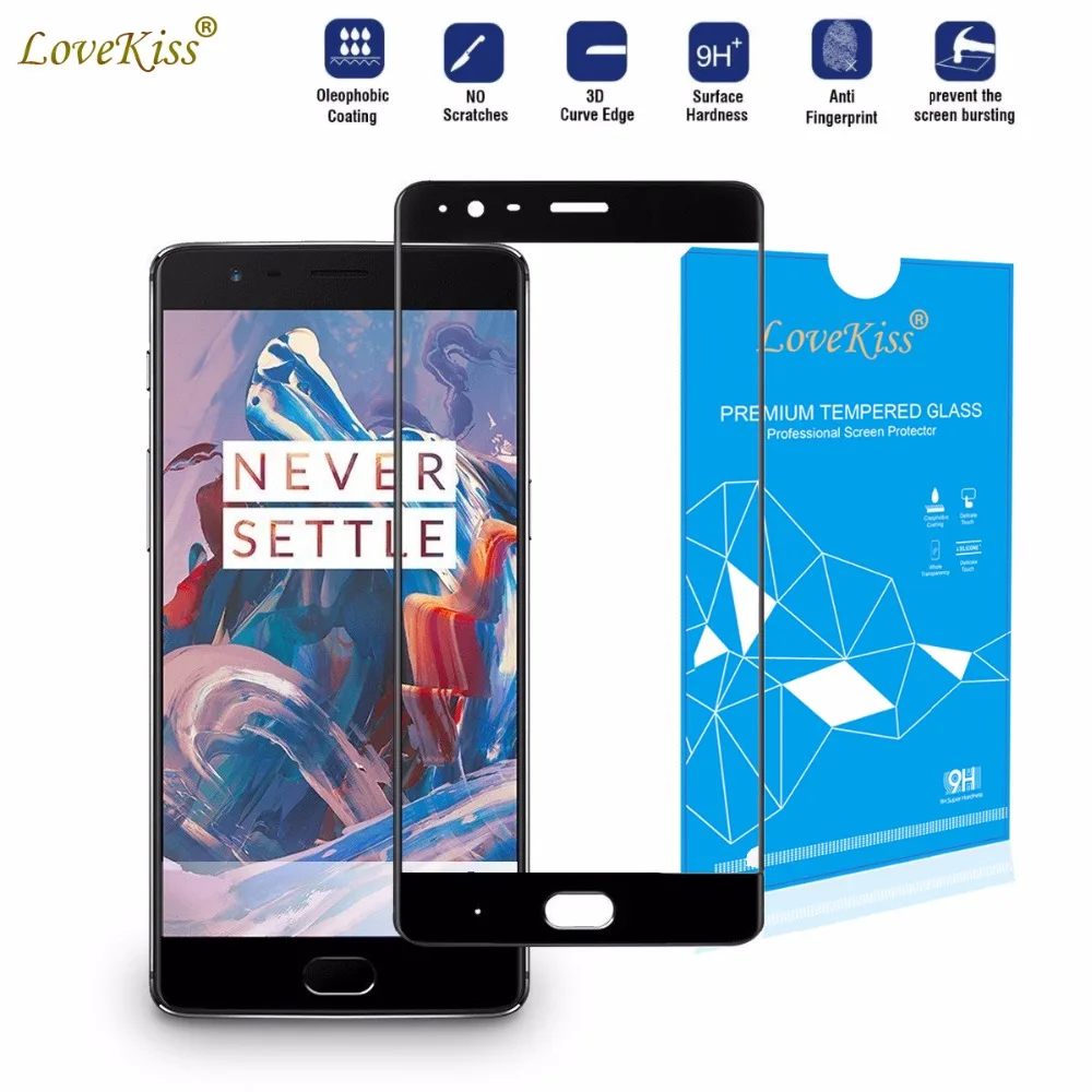 Для OnePlus 3 3T полное покрытие Защита экрана для Oneplus One Plus A3000 A3010 изогнутый чехол с