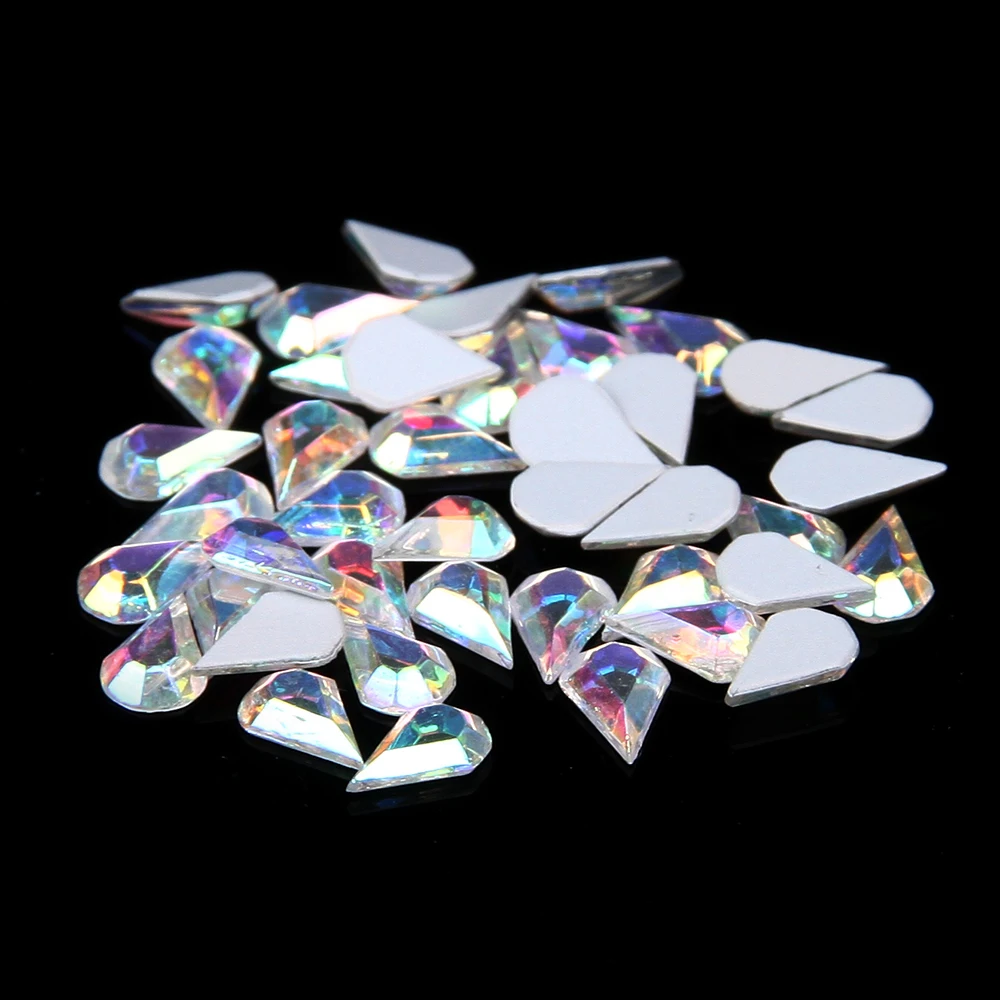 5 шт стеклянные драгоценные камни DIY Стразы для дизайна ногтей много форм