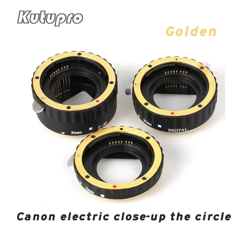 Кутупро Авто фокус Макро Удлинитель Набор 12 20 36 мм переходное кольцо для canon 60D 70D 5D
