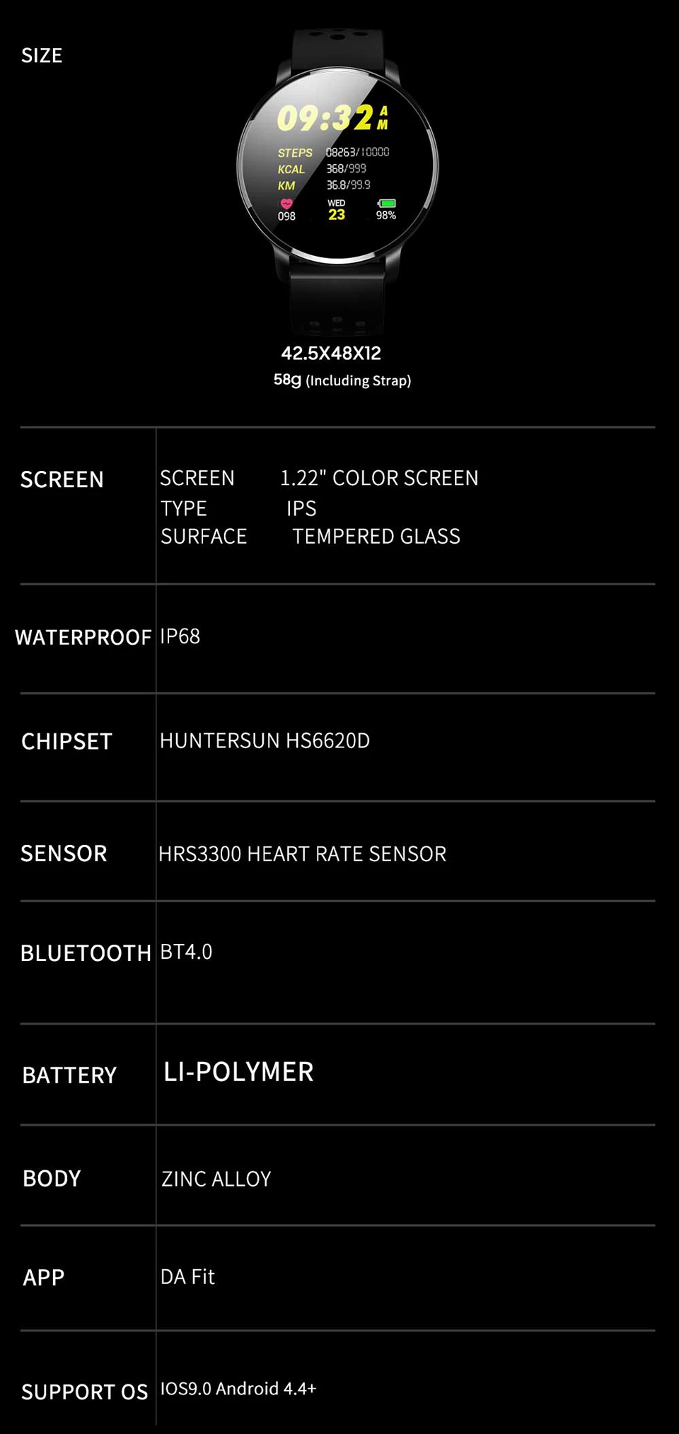 G6 smart watch IP68 из водонепроницаемого материала для измерения кровяного давления, уровня кислорода в крови монитор фитнес трекер Смарт-часы браслет для мужчин/женщин