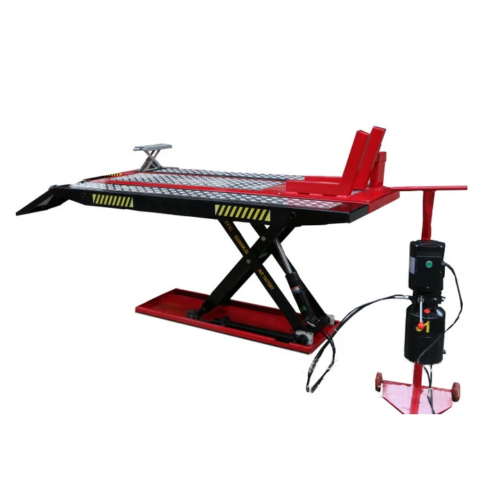 Гидравлический пневматический подъемник для мотоцикла 1 тонна расширенная