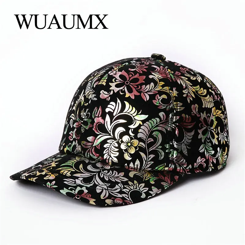 Осенне зимние бейсболки Wuaumx из натуральной кожи для женщин модная теплая Снэпбэк